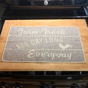 Gray Farmhouse Kitchen Mat